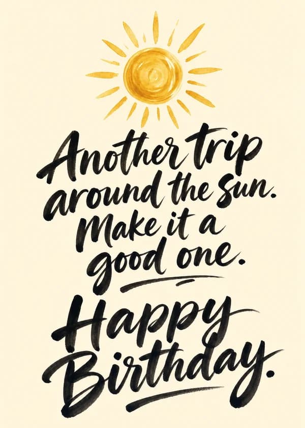 Trip Around the Sun Birthday